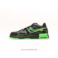 ราคา Nike Off-White™ x Air Rubber Dunk University มาใหม่กีฬาสเก็ตบอร์ดรองเท้าสีดำสีเขียวขนาด: 36-45 (26254155673)