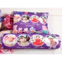 ราคา ชุดหมอนขนาด 35-50 ซม. และหมอนข้าง 65 ซม. พิมพ์ลาย รูปลูกรัก (ลาย peppa pig สีม่วง) (43163530974)