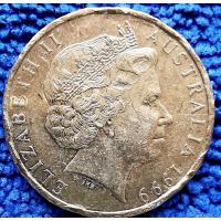 ราคา เหรียญ​ออสเตรเลีย​ Australia, 20​ Cents, (4th portrait), ใช้แล้ว​ ไม่สวย, #​1525T (19504003763)