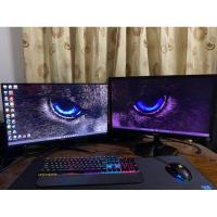 ราคา จอคอม จอmonitor 23 นิ้ว TN 60hz 24 นิ้ว IPS 75hz (25630075466)