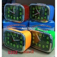 ราคา (คละสี) นาฬิกาปลุก ตั้งโต๊ะ รุ่น SND 5333 / 5332 มีแสงไฟ ดูตัวเลขในที่มืดได้ (8512480595)