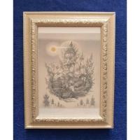 ราคา ภาพพระพิฆเนศ "เทพแห่งความสำเร็จ" ขนาดโปสการ์ด พร้อมกรอบรูปไม้สีขาว และ น้ำตาล ผลงานอาจารย์เฉลิมชัย โฆษิตพิพัฒน์ (18436169558)