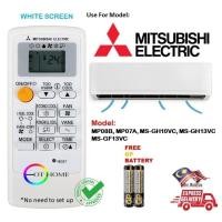 ราคา Mitsubishi aircond รีโมทคอนโทรล mp08b mp07a MS-GH10VC, MS-GH13VC, MS-GF13VC MS-GF10VC (หน้าจอสีขาว)(ไม่รวมถาด) (43456386713)