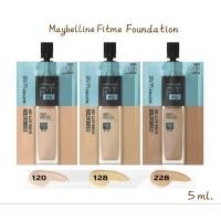 ราคา แท้% (แบบซอง) Maybelline Fit me Foundation spf22 5ml. (24003391260)