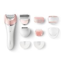 ราคา (กล่องชํารุด,สินค้าใหม่)Philips Satinelle Advanced Epilator BRE640, กําจัดขนไฟฟ้า, ใช้เปียกและแห้งไร้สาย, อุปกรณ์ติดเดียว (24430186889)