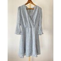 ราคา งานป้าย Koya สีฟ้สลายดอกน่ารัก งานแนววินเทจ ซิปหลังเต็มตัว (14271318206)