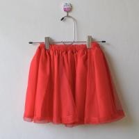 ราคา กระโปรงเด็กผ้ามุ้งชายริ้บบิ้น สีแดง (2492583818)
