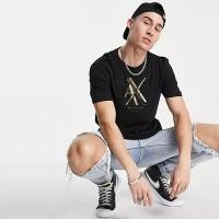 ราคา เสื้อยืดคอกลมแขนสั้น Armani Exchange ของแท้พร้อมสต็อก แฟชั่นสำหรับสวมใส่ลำลอง (27041603722)