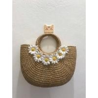 ราคา กระเป๋าสานทรงครึ่งวงกลมมือ2ราคาถูก (16484921302)