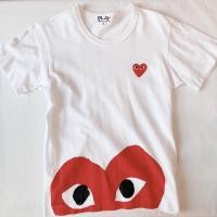 ราคา เสื้อ Comme Des Garcons PLAY แขนสั้น สีขาว หัวใจแดง ของแท้ size S สภาพดีมาก (14808276550)