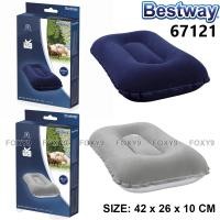 ราคา BESTWAY 67121 AIR PILLOW / HEAD PILLOW / PORTABLE FLOCKED AIR PILLOW (27138261807)