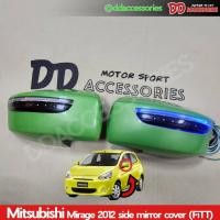 ราคา ครอบกระจก mirage 2012 2013 2014 มีไฟ หรี่ เลี้ยว ไฟเลี้ยววิ่ง สีตามตัวรถ งาน Fitt (25191924355)