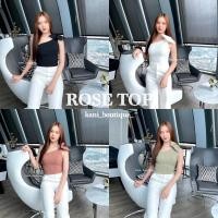ราคา Rose Topเสื้อครอปผูกโบว์ไหล่ข้างเดียว ครอปผูกโบว์ เสื้อครอปผูกโบว์ เสื้อปาดไหล่เฉียง ครอปปาดไหล่ ครอปไหล่เฉียง ครอปสวย (12226297610)