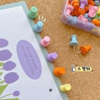 ราคา Macaron 6 สีผสมกล่องไม้ I-Shaped เล็บบรรยากาศตกแต่ง Felt Board Cork Board (41809994646)