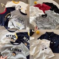 ราคา ผู้ชายแขนสั้นฤดูร้อนสไตล์ใหม่เด็กผ้าฝ้ายแท้ด้านบนการ์ตูนครึ่งแขน (28487276610)