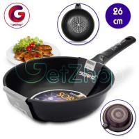 ราคา Getzhop กระทะ กระทะเคลือบไดมอนด์ เครื่องครัว อุปกรณ์ทำอาหาร Sorel Pan รุ่น Diamond 26 CM. (1442627171)