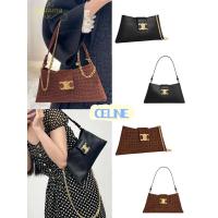 ราคา แบรนด์ใหม่ 100% ของแท้ 23 ใหม่ CELINE Wiltern Triomphe Tote กระเป๋าสะพายไหล่ข้างเดียว (28426467585)