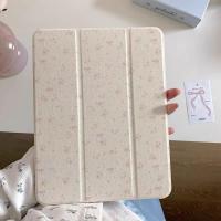 ราคา โบว์สีชมพูดอกไม้รูปแบบโปร่งใสแบนกรอบสีขาวคอมพิวเตอร์สําหรับกรณี iPad 10.9/10.2/Air4/5/Pro11/10th/10.5/9.7 (28624191578)