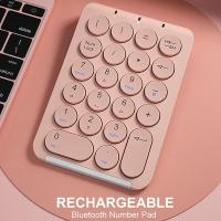 ราคา NANPLE แบบพกพาจํานวน Pad 22 คีย์บลูทูธแป้นพิมพ์ตัวเลขไร้สายแบบชาร์จไฟได้สําหรับ i0s Windows MC (44453035123)