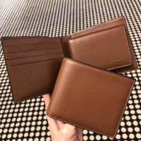 ราคา **พร้อมส่ง ของแท้**Coach men wallet สีน้ำตาล (25136881464)