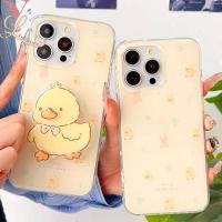 ราคา IPhone 11 15 13 16 14 12 Pro Max XR X XS 15 7 8Plus SE 2020 เคสหมีเป็ดสีเหลืองน่ารัก (42468214087)