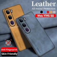 ราคา หนังแกะปลอกหนังสําหรับ VIVO Y19S Y17S Y19 S VIVOY19S VIVOY17S V2419 4G 5G แฟชั่น Matte Textured Lambskin นุ่มเคสโทรศัพท์กันกระแทกป้องกันฝาครอบ (28065883246)