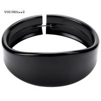 ราคา [yhumh002]แหวนตัดไฟหน้ารถจักรยานยนต์ 5.75 นิ้วไฟหน้าVisorสไตล์Trimแหวนสีดําตกแต่งVisor Trimแหวนเข้ากันได้สําหรับHarley Davidson Dyna FXSE FLSTSB FXS FXSTC (สีดํา) (27012170032)
