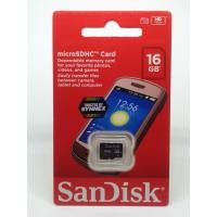 ราคา SanDisk MicroSDHC Card 16GB Class4