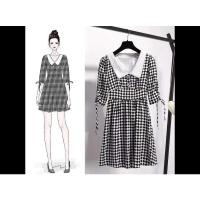 ราคา ส่งต่อชุดเดรสงานป้าย เดรสตาราง ไซส์ M แขนเสื้อสามารถผูกโบว์รูดขึ้นได้ น่ารักสุดๆ ผ้าดีมาก(มือสอง) (20642470737)