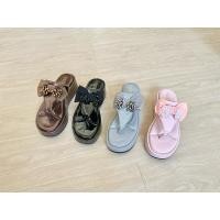 ราคา รองเท้าส้นสูง รองเท้าแฟชั่น หน้าโบว์ พื้นโซฟา ใส่สบาย รุ่นGA2224 (29265915411)