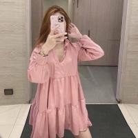 ราคา ผู้หญิงแต่งตัว กระโปรงเทรนด์ PE058 TARA Dress ชุดเดรสแขนยาว สไตล์คุณแอน คอเต่าแต่งระบาย ชุดแต่งระบายเป็นชั้นๆ เนื้อผ้าไห (13484440887)