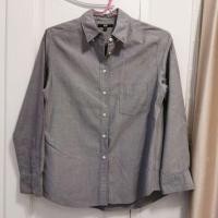 ราคา Sale!!! เสื้อเชิ้ต uniqlo แท้ มือสอง สีเทา ไม่มีตำหนิ อก 42 เอว 46 ยาว 27 (2291832403)