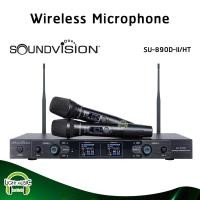 ราคา Wireless Microphone Soundvision SU-890D-II/HT มือถือ 2 ตัว 2 เสา UHF 694.5-702.7 MHz ไมค์ลอย ไมค์ไร้สาย ไมโครโฟนไร้สาย (27970381750)