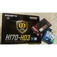 ราคา (มือสองสภาพนางฟ้า) GIGABYTE H170-HD3 DDR4 + Intel Core i5-6400 (8179461047)