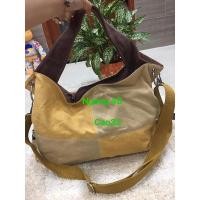 ราคา กระเป๋ามหัศจรรย์ผสมหนังกลับแท้ ผ้าหนาอย่างดี (41655173129)