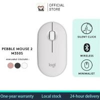ราคา Saleเมาส์ไร้สาย Logitech M350 Pebble - Slim Silent Bluetooth & USB 2.4G Dual Mode สําหรับแล็ปท็อป/แท็บเล็ต/พีซี แบตเตอรี่ 18 เดือน ดีไซน์ทันสมัย (Graphite/Rose/Blue) (42262339245)