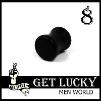 ราคา E8850ก้านขยายหู จิวระเบิดหู จิวขยาย GET LUCKY จิวหู สีดำ (1ชิ้น) ต่างหูผู้ชาย ขนาด8mm (2308277166)