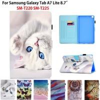 ราคา แมวน่ารักสําหรับ Samsung Galaxy Tab A7 Lite 8.7 ฝาครอบ SM-T220 SM-T225 T220 T225 กรณีแท็บเล็ตซิลิโคน PU ปลอกหนัง (15733026773)