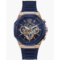 ราคา Guess Momentum Chronograph Blue Dial Blue Rubber Strap Men's GW0263G2 Watch (26527054571)