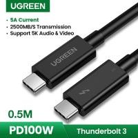 ราคา Ugreen 80324 สาย USB Type-C to USB Type-C Thunderbolt 3 ยาว 0.5 ม. รองรับการส่งภาพ 60Hz และการชาร์จ PD 100w (44463497522)
