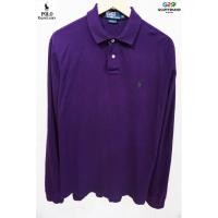 ราคา Polo Ralph Lauren แท้ เสื้อยืดโปโลแขนยาวสีม่วงสปอต (1781620643)
