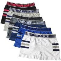 ราคา กางเกงในเด็ก เด็กโต รุ่นขาสั้น บ๊อกเซอร์ ลายขีด 3 ขีด #417 Boxer ผ้านิ่ม ทอทั้งตัว ไม่มีตะเข็บ (22316550641)