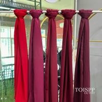 ราคา ผ้าพันชีฟองเนื้อทราย (โทนสีแดง) ♥️ (18791920630)