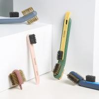 ราคา แปรง3หัว ทองเหลือง แปรงลวดทองเหลือง ขัดสนิม ทำความสะอาด ด้ามจับพลาสติก แปรงอเนกประสงค์ (17564466423)