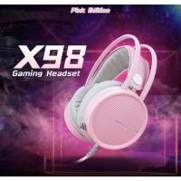 ราคา หูฟังสีชมพู Nubwo X98 Gaming Headset 7.1 Virtual Surround Sound USB (9617206028)