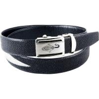 ราคา Lupadu เข็มขัดหนังปลากระเบนแท้ พร้อมหัวเข็มขัดสแตนเลสรูปปลากระเบน คุณภาพสูง 1.5 นิ้ว สีดำ [L005] (5746813672)