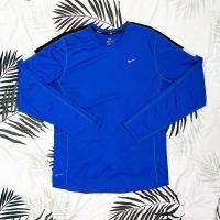 ราคา เสื้อกีฬามือสอง NIKE สีน้ำเงิน/ดำ แท้ (23289638192)