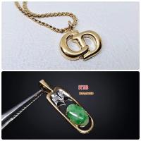 ราคา เซ็ตเครื่องประดับ สร้อยคอตอกแบรนด์ จี้หยก (25860649847)