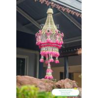 ราคา เครื่อง​แขวน​ไทย​ โคมระย้า​ประยุกต์​ อถบะจำปาสีชมพู (43367329535)