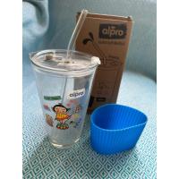 ราคา แก้วน้ำ หลอดแก้ว พร้อมฝาพลาสติก ของแถมจาก alpro (42052796637)